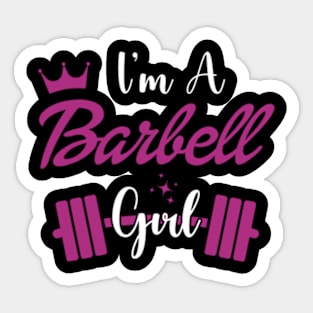 I'm a BARBELL Girl Sticker